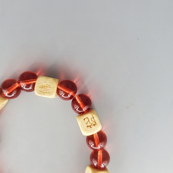 Chinese Beaded Bracelet and Earring Set - Picture 10 of 10